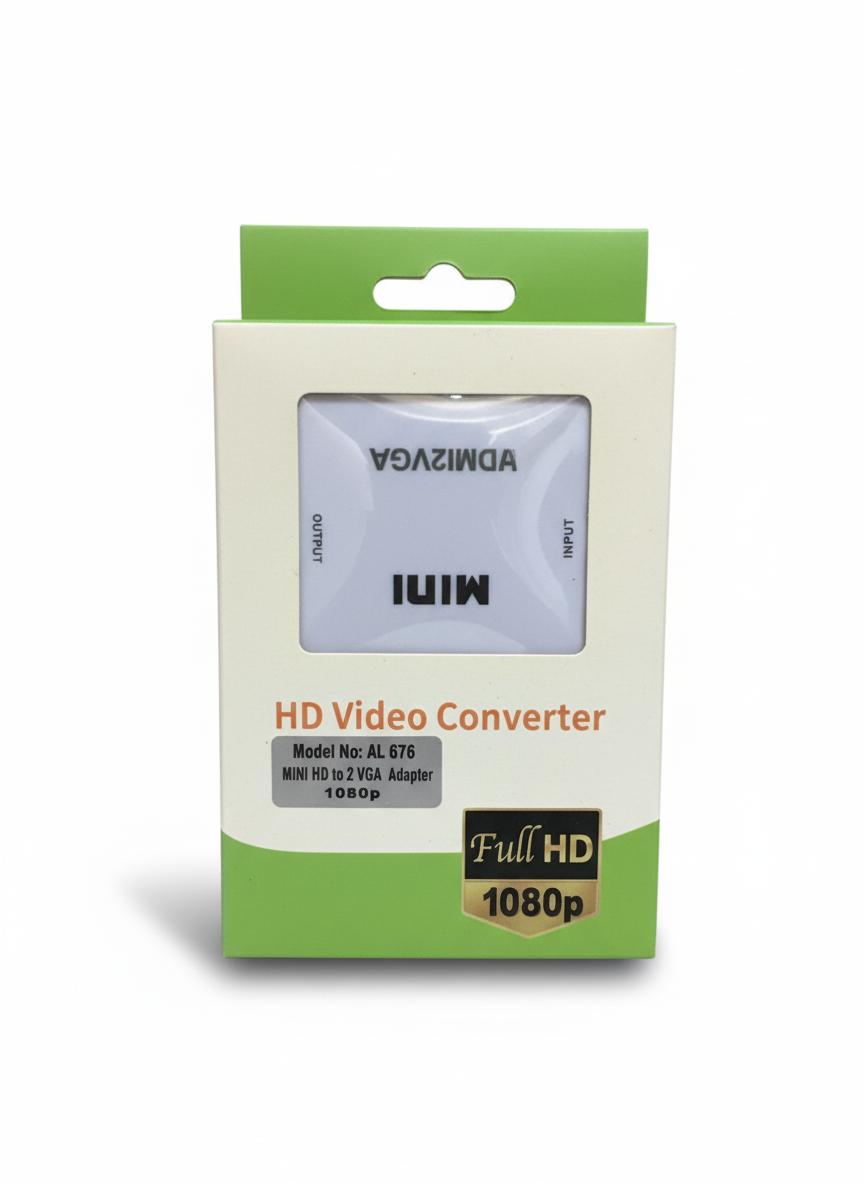 HD VIDEO CONVERTER - MINI HD TO 2 VGA ADAPTER, 1080p