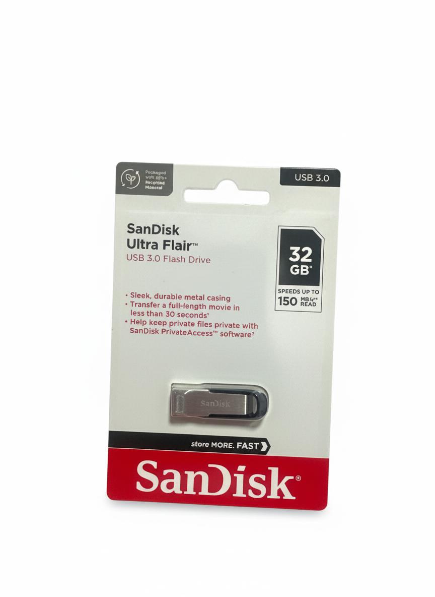 SanDisk Ultra Flair 32GB USB 3.0 FLASH DRIVE